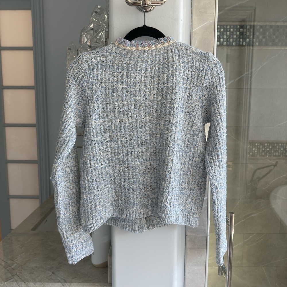 Mango Tweed cardigan with jewel button - Picture 6 of 13